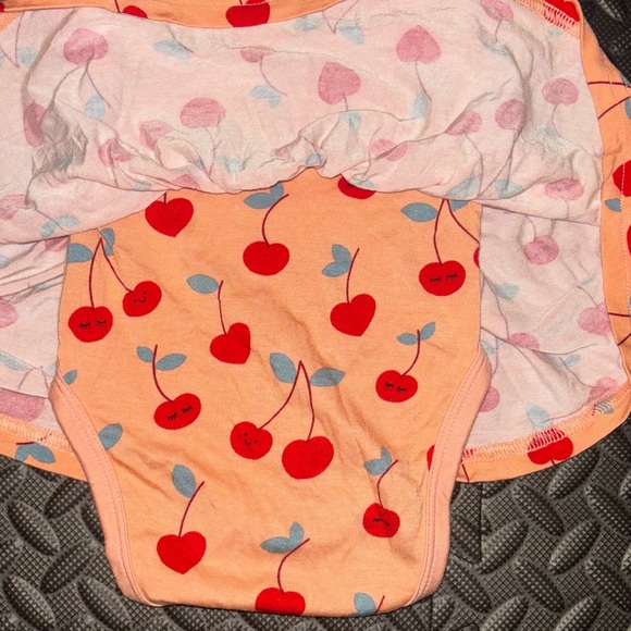 Little Sleepies Cherry On Top Twirl Dress w/bodysuit (0-3m) - Picture 2 of 6